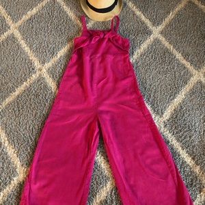 Hot pink jumpsuit